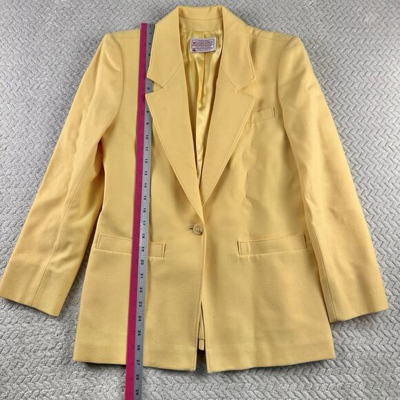 Vintage Pendleton Women’s Blazer And Pencil Skirt 100% Virgin‎ Wool Yellow Sz. 4 - Picture 6 of 16